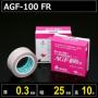 テフロンガラスクロス粘着テープ AGF-100 FR  厚さ0.3mm 幅25mm 長さ10m
